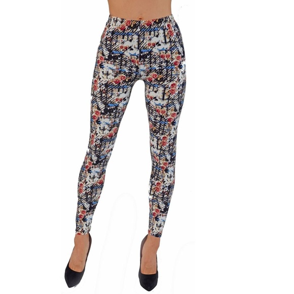 Pants - Casual super soft leggings W&B Floral